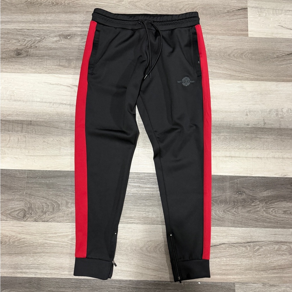 BETTER BODIES • Black and Red Joggers